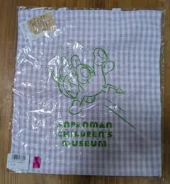 アンパンマンミュージアム限定 ギンガムチェックトート バイキンマン パープル