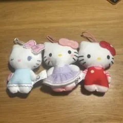 ハッピーセット　ハローキティ ぬいぐるみ 3体セット