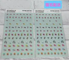 クレヨンしんちゃん スケジュール帳 シール ステッカー 2枚セット 新品未使用