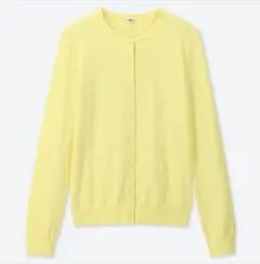 ユニクロ　UVカットスーピマコットンクルーネックカーディガン