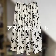 フラワープリント フレアスカート Mのサムネイル