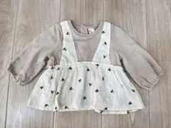 futafuta 花柄刺繍 トップス 95