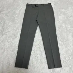 ユニクロ 感動パンツ グレンチェック W82 グレー スラックス 美品