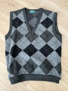 レア 新品未使用 マイレナウン レナウン アーガイル柄ベスト 150