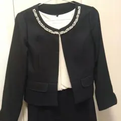 ノーカラージャケット　ワンピース　セレモニースーツセット　Sサイズ