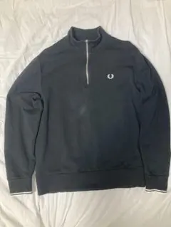 FRED PERRY ハーフジップ スウェット L ブラックのサムネイル