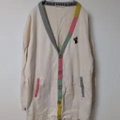 rough natural charm【F】長袖　カーディガン　クリーム色