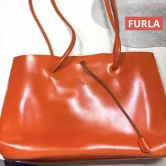 FURLA フルラ トートバッグ オレンジ 90s ヴィンテージ 肩掛け
