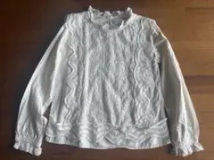【ZARA GIRL 】 インド綿 コットン レース ブラウス　新品未使用