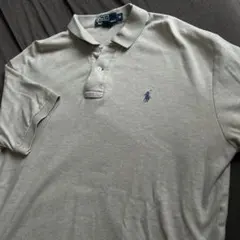 90's Polo Ralph Lauren ベージュ ポロシャツ M