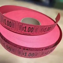 ダブルロールチケットブランク 100組200枚セットイベントジャンク