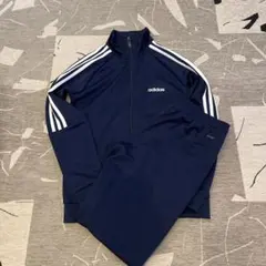 adidas ジャージ上下セット ネイビー 150
