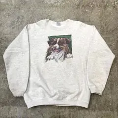 00s GILDAN ギルダン ウルトラコットン 犬スウェット　ボーダーコリー