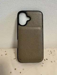 ハナトラ iPhone16 ケース グレージュ（箱無し）
