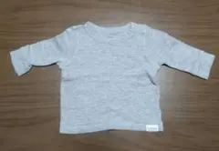 ELFINDOLL グレー サーマルTシャツ 肩ボタン付き 60〜70cm
