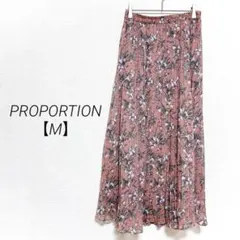 PROPORTION プロポーション 花柄シフォンスカート 3 M