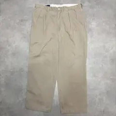 W33 ポロ ラルフローレン 2タック ワイド チノパン グルカパンツ