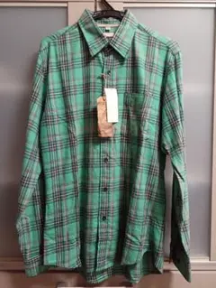 フランネルチェック長袖シャツ