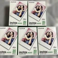 FUJIFILM instax mini インスタントフィルム 20枚入り×5個