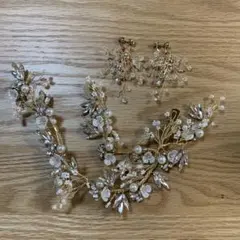 ヘッドアクセサリー&イヤリング　セット