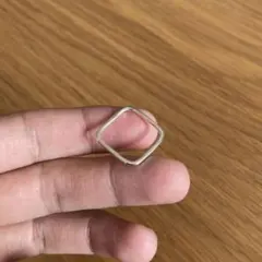 silver950 square ring