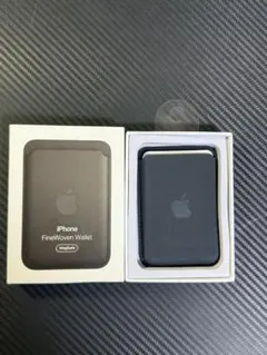 【値下げ不可】iPhone MagSafe ファインウーブンウォレット　ブラック