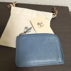新品 イルビゾンテ 本革 L字 小銭入れ コインケース ズッケロ ブルー