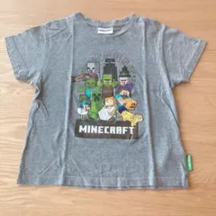 マインクラフト　半袖　Tシャツ　グレー　140 キッズ　子供服 半そで