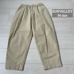 【SUNVALLEY】コットンライトキャンバス テーパードパンツ ベージュ