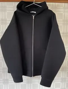 ZARA ブラック フルジップ フーディ S