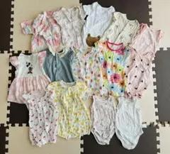 ベビー服ロンパース 女の子　80サイズ　夏