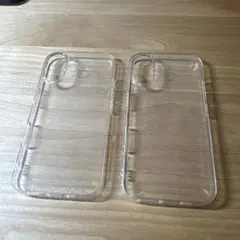 iPhone16用クリアケース 2個セット