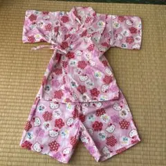 ハローキティ 甚平 サイズ110 ピンク