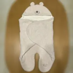 GELATO PIQUADRO クマ耳おくるみ 薄ピンク 出産準備 新生児