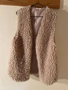 Classical Elf ボアベスト ピンクベージュのサムネイル