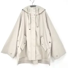 INED/イネド/ポンチョ風Aラインマウンテンパーカー