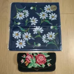 フェイラーの新品タオルハンカチと中古メガネケース