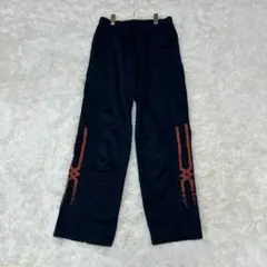 良品✨ ミズノ ジャージ トラック パンツ ネイビー ロゴ オレンジ スポーツ