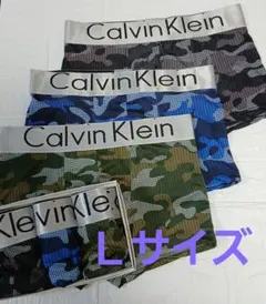 Calvin Klein　迷彩柄 ボクサーパンツ　Ｌサイズ　 3枚セット