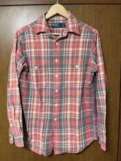Ralph Lauren 長袖シャツ ネルシャツ Sサイズ レッド系チェック