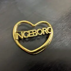 INGEBORG インゲボルグ ブローチ ハート ゴールドカラー