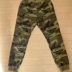 デビロック　迷彩カーキ　裏起毛ロングパンツ