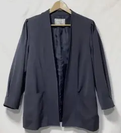 レディース服 Laliberte ノーカラージャケット 日本製 (C-12)