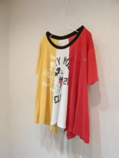 ミッキー 古着 ディズニー vintage ヴィンテージ　リメイク　Tシャツ