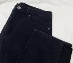 美品 CINEMACLUB ストレート スリム パンツ ズボン ブラック 無地
