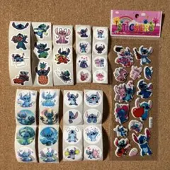 スティッチ(5) ぷくぷくシール 3Dシール1枚 & シール34枚♪
