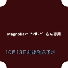 Magnolia•*¨*•♥︎︎∗︎*゜さん専用