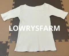 ライトグレー 五分袖 Tシャツ Fサイズ