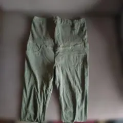 マタニティ パンツ カーキ色