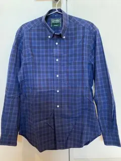 GITMANBROSチェック柄 長袖シャツ ボタンダウン　アメリカ製